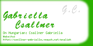 gabriella csallner business card